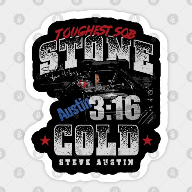 Stone Cold Steve Austin Monster Truck Sticker by MunMun_Design